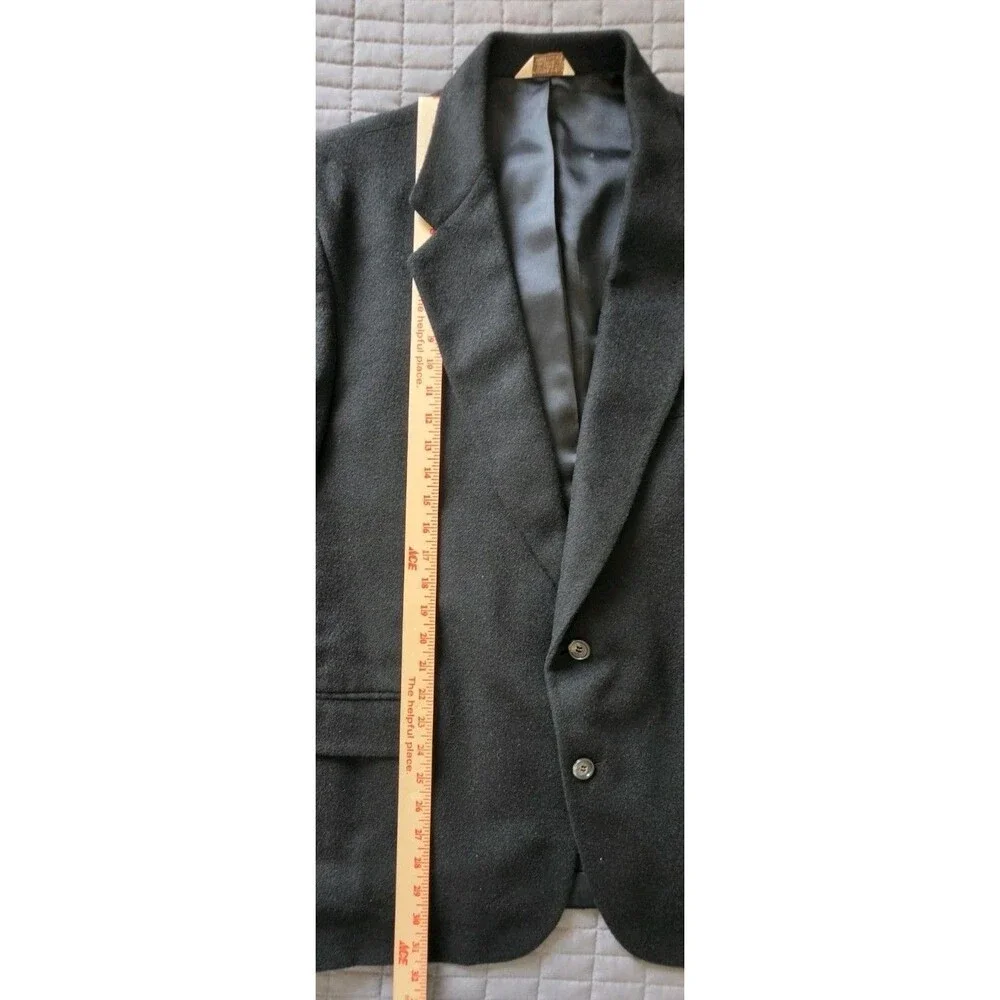 VTG Hunt Valley Black 100% Camel Hair Blazer Suit Jacket Men’s Size 46R USA Made